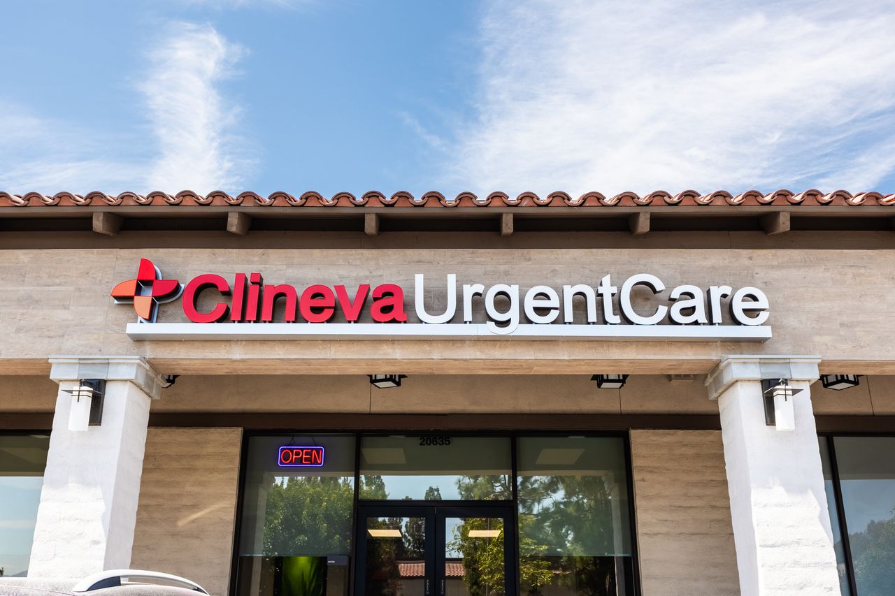 Exterior of Clineva Urgent Care in Yorba Linda
