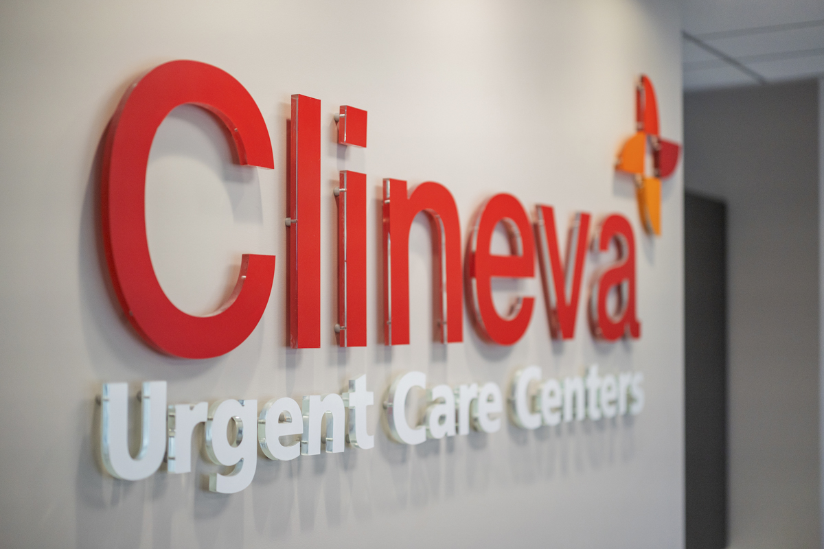 Clineva wall logo
